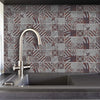 Funlife®|Graphic Rusty Pattern Wall Tile Sticker