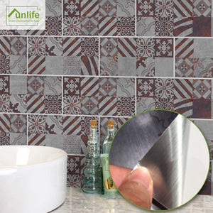 Graphic Rusty Pattern Wall Tile Sticker