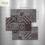 Funlife®|Graphic Rusty Pattern Wall Tile Sticker