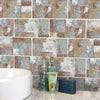 Funlife®|Painted Brushed Brick  Wall Tile Sticker
