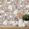 Funlife®|Painted Brushed Brick  Wall Tile Sticker