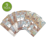 Funlife®|Painted Brushed Brick  Wall Tile Sticker