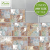 Funlife®|Painted Brushed Brick  Wall Tile Sticker