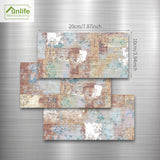 Funlife®|Painted Brushed Brick  Wall Tile Sticker