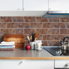 Funlife®|Warm Metal Vintage Brick Wall Tile Sticker