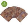 Funlife®|Warm Metal Vintage Brick Wall Tile Sticker