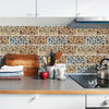 Funlife®|Royal Grunge Floral Wall Tile Sticker