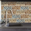 Funlife®|Royal Grunge Floral Wall Tile Sticker