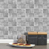 Funlife®|Light Gray Cement Brick Wall Tile Sticker