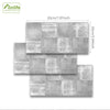 Funlife®|Light Gray Cement Brick Wall Tile Sticker