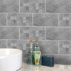 Funlife®|Gray Cement Brick Wall Tile Sticker