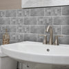 Funlife®|Gray Cement Brick Wall Tile Sticker