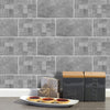 Funlife®|Gray Cement Brick Wall Tile Sticker
