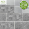 Funlife®|Gray Cement Brick Wall Tile Sticker