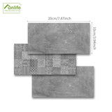Funlife®|Gray Cement Brick Wall Tile Sticker