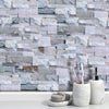 Funlife®|Light Grey Stone Brick Wall Tile Sticker