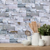 Funlife®|Light Grey Stone Brick Wall Tile Sticker