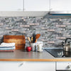 Funlife®|Dark Grey Stone Brick Wall Tile Sticker