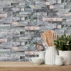 Funlife®|Dark Grey Stone Brick Wall Tile Sticker
