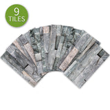 Funlife®|Dark Grey Stone Brick Wall Tile Sticker