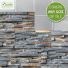 Funlife®|Rustic Stone Brick Wall Tile Sticker