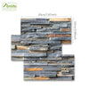 Funlife®|Rustic Stone Brick Wall Tile Sticker