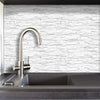 Funlife®|White Stone Brick Wall Tile Sticker
