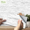 White Stone Brick Wall Tile Sticker