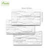 Funlife®|White Stone Brick Wall Tile Sticker