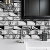 Panda Marble Peel and Stick Tile Sticker | Urban Brick[TM] | Funlife®