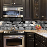 Panda Marble Peel and Stick Tile Sticker | Urban Brick[TM] | Funlife®