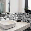 Panda Marble Peel and Stick Tile Sticker | Urban Brick[TM] | Funlife®