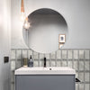 Lenox Gray Matte Marble Tile Sticker | Urban Brick[TM] | Funlife®