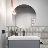 Lenox Gray Matte Marble Tile Sticker | Urban Brick[TM] | Funlife®