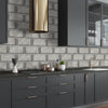 Lenox Gray Matte Marble Tile Sticker | Urban Brick[TM] | Funlife®