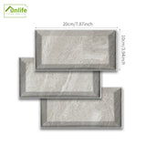 Lenox Gray Matte Marble Tile Sticker | Urban Brick[TM] | Funlife®