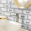 Mix Bathroom Marble Tile Sticker | Urban Brick[TM] | Funlife®