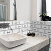 Mix Bathroom Marble Tile Sticker | Urban Brick[TM] | Funlife®