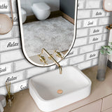 Mix Bathroom Marble Tile Sticker | Urban Brick[TM] | Funlife®