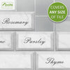 Mix Herb Marble Tile Sticker| Urban Brick[TM] | Funlife®