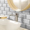 Grey Terrazzo Peel and Stick Tile Sticker | Urban Brick[TM] | Funlife®