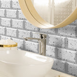Grey Terrazzo Peel and Stick Tile Sticker | Urban Brick[TM] | Funlife®