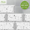 Grey Terrazzo Peel and Stick Tile Sticker | Urban Brick[TM] | Funlife®