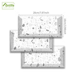 Grey Terrazzo Peel and Stick Tile Sticker | Urban Brick[TM] | Funlife®
