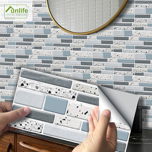 Ink Marble Peel and Stick Tile Sticker | Urban Brick[TM] | Funlife®