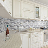 Grey Marble Peel and Stick Tile Sticker | Urban Brick[TM] | Funlife®