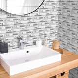 Grey Marble Peel and Stick Tile Sticker | Urban Brick[TM] | Funlife®