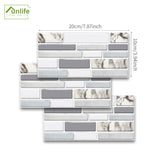 Grey Marble Peel and Stick Tile Sticker | Urban Brick[TM] | Funlife®
