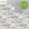 Grey Marble Peel and Stick Tile Sticker | Urban Brick[TM] | Funlife®